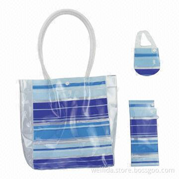 Transparent PVC Beach Bag, Available in Different Designs